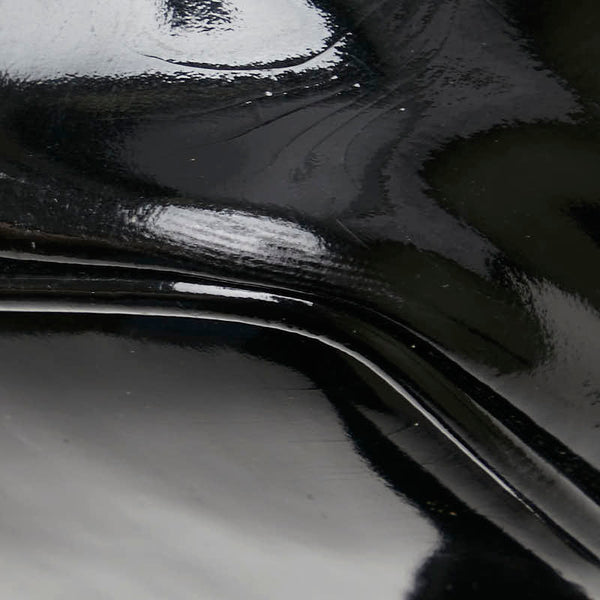 グッチ バンブー リュック バックパック 003 2058 0030 ブラック エナメル レディース GUCCI 【中古】