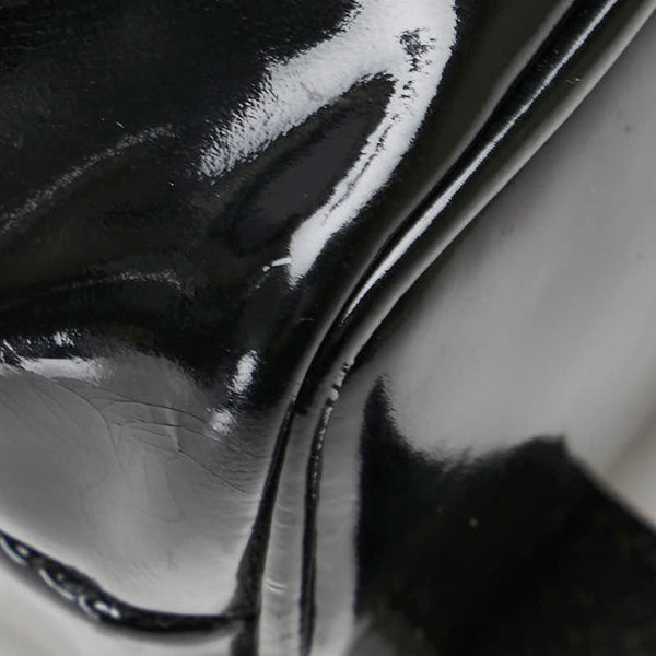 グッチ バンブー リュック バックパック 003 2058 0030 ブラック エナメル レディース GUCCI 【中古】