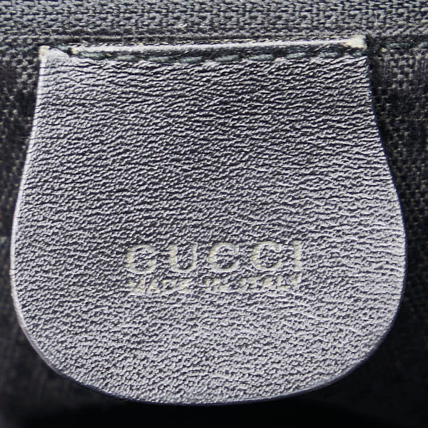 グッチ バンブー リュック バックパック 003 2058 0030 ブラック エナメル レディース GUCCI 【中古】
