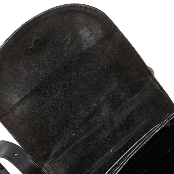 グッチ バンブー リュック バックパック 003 2058 0030 ブラック エナメル レディース GUCCI 【中古】