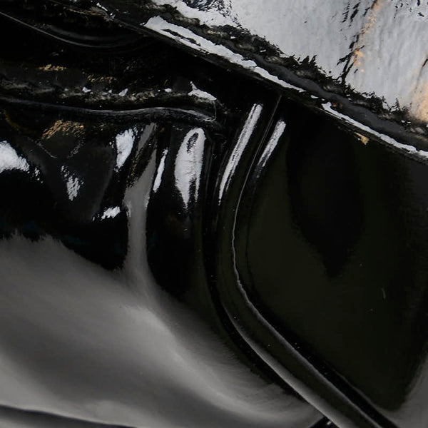 グッチ バンブー リュック バックパック 003 2058 0030 ブラック エナメル レディース GUCCI 【中古】