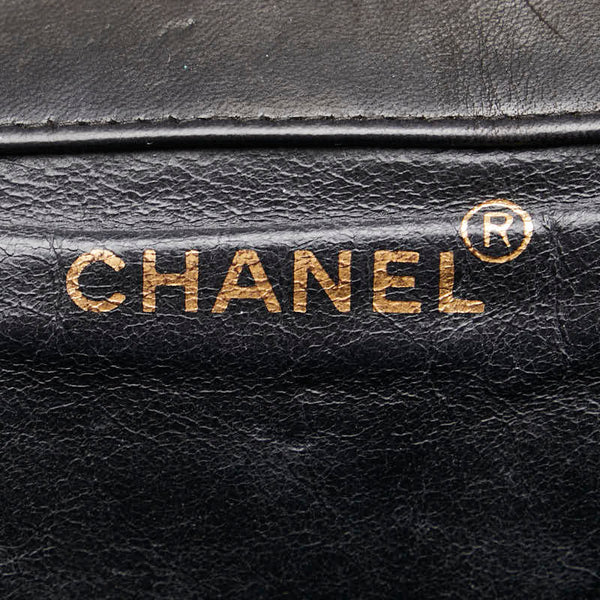 シャネル ココマーク マトラッセ リュック バックパック ブラック ラムスキン レディース CHANEL 【中古】