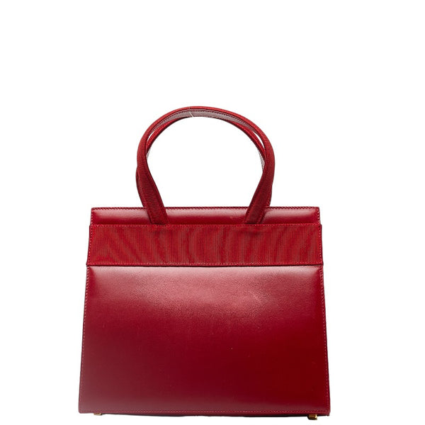 サルヴァトーレフェラガモ ヴァラリボン ハンドバッグ ショルダーバッグ 2WAY AQ-214178 レッド ゴールド レザー レディース Salvatore Ferragamo 【中古】