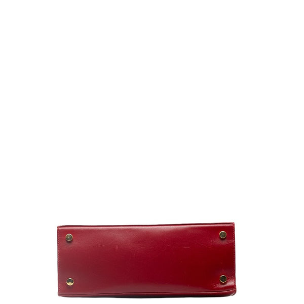 サルヴァトーレフェラガモ ヴァラリボン ハンドバッグ ショルダーバッグ 2WAY AQ-214178 レッド ゴールド レザー レディース Salvatore Ferragamo 【中古】