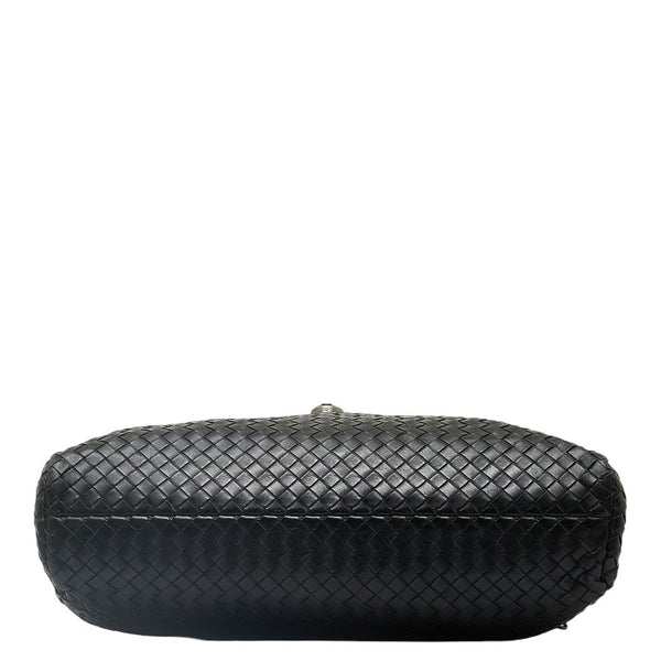 ボッテガヴェネタ イントレチャート ブリーフケース ビジネスバッグ ブラック レザー メンズ BOTTEGAVENETA 【中古】
