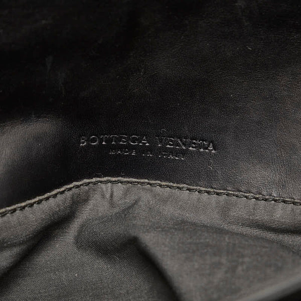 ボッテガヴェネタ イントレチャート ブリーフケース ビジネスバッグ ブラック レザー メンズ BOTTEGAVENETA 【中古】
