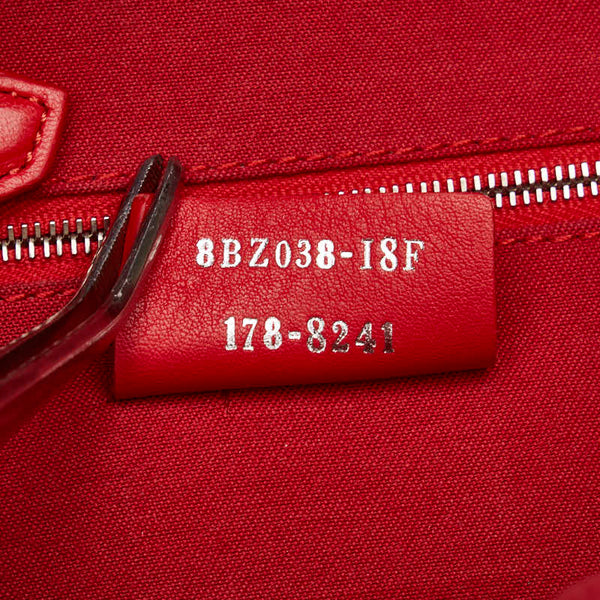 フェンディ バイザウェイ リュック バックパック 8BZ038 レッド レザー レディース FENDI 【中古】