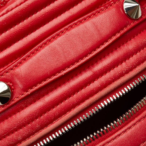 フェンディ バイザウェイ リュック バックパック 8BZ038 レッド レザー レディース FENDI 【中古】