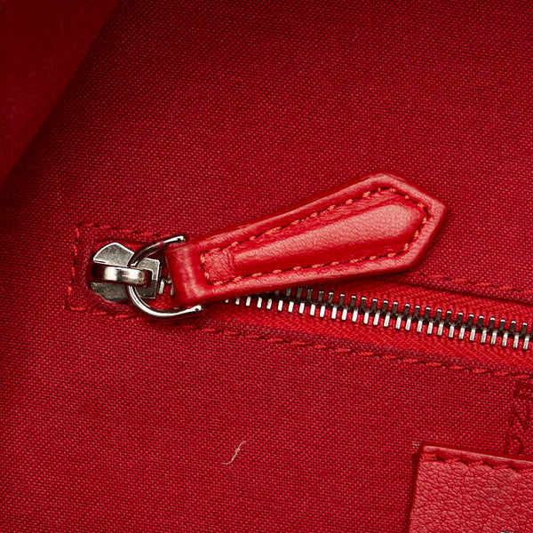 フェンディ バイザウェイ リュック バックパック 8BZ038 レッド レザー レディース FENDI 【中古】