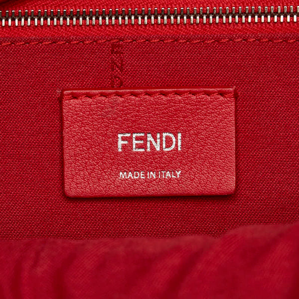フェンディ バイザウェイ リュック バックパック 8BZ038 レッド レザー レディース FENDI 【中古】