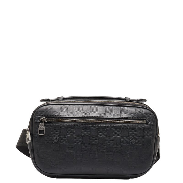 ルイ ヴィトン ダミエ アンフィニ アンブレール  ボディバッグ N41288 ブラック オニキス レザー レディース LOUIS VUITTON 【中古】