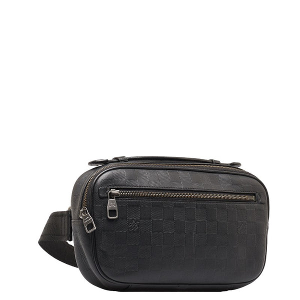 ルイ ヴィトン ダミエ アンフィニ アンブレール  ボディバッグ N41288 ブラック オニキス レザー レディース LOUIS VUITTON 【中古】