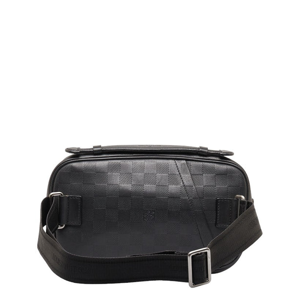 ルイ ヴィトン ダミエ アンフィニ アンブレール  ボディバッグ N41288 ブラック オニキス レザー レディース LOUIS VUITTON 【中古】