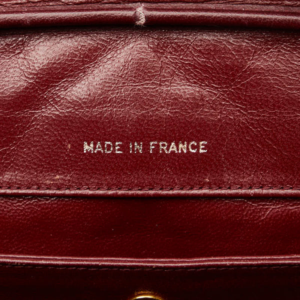 シャネル マトラッセ チェーン ショルダーバッグ ブラック ゴールド ラムスキン レディース CHANEL 【中古】