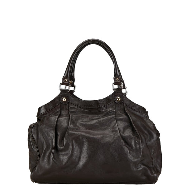 グッチ スーキー ハンドバッグ トートバッグ 211944 ブラウン レザー レディース GUCCI 【中古】