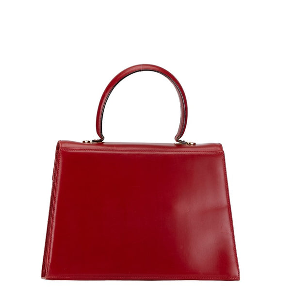 サルヴァトーレフェラガモ ガンチーニ ハンドバッグ ショルダーバッグ 2WAY レッド レザー レディース Salvatore Ferragamo 【中古】