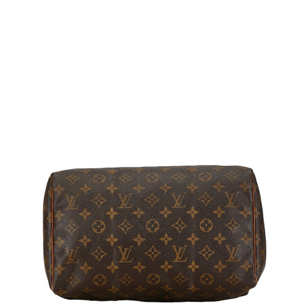 ルイ ヴィトン モノグラム スピーディ30 ハンドバッグ M41526 ブラウン PVC レザー レディース LOUIS VUITTON 【中古】