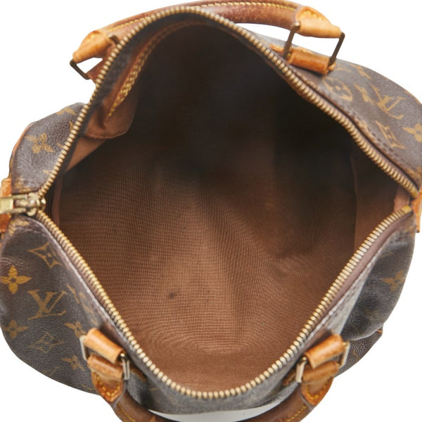 ルイ ヴィトン モノグラム スピーディ30 ハンドバッグ M41526 ブラウン PVC レザー レディース LOUIS VUITTON 【中古】