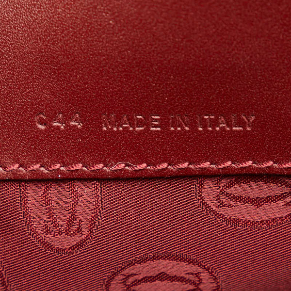 カルティエ マストドゥカルティエ ショルダーバッグ ワインレッド レザー レディース CARTIER 【中古】