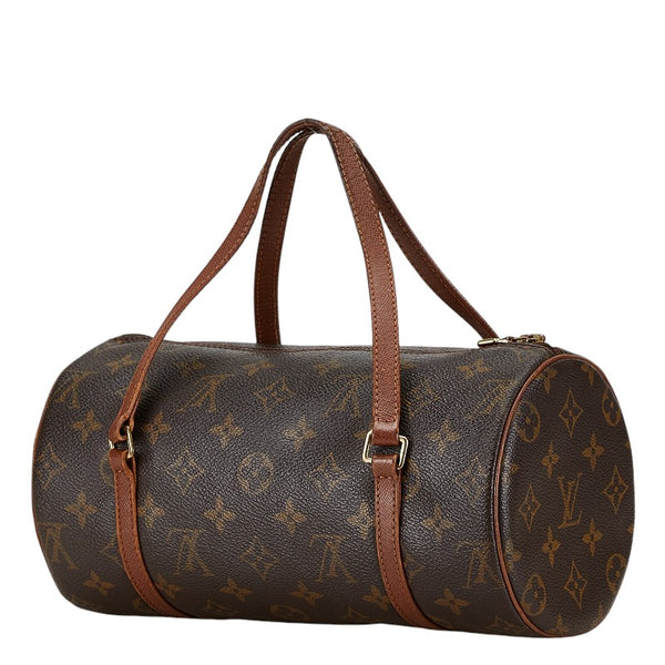 ルイ ヴィトン モノグラム パピヨン26 (旧) ハンドバッグ M51366 ブラウン PVC レザー レディース LOUIS VUITTON 【中古】