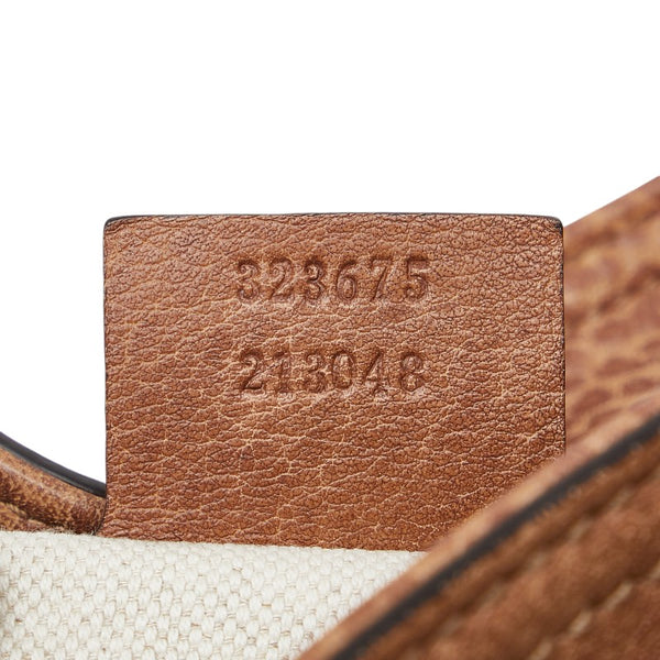 グッチ ミスGG ハンドバッグ ショルダーバッグ 2WAY 323675 ブラウン レザー レディース GUCCI 【中古】