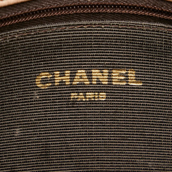 シャネル ココマーク ステッチ チェーン ショルダーバッグ ベージュ ゴールド ラムスキン レディース CHANEL 【中古】