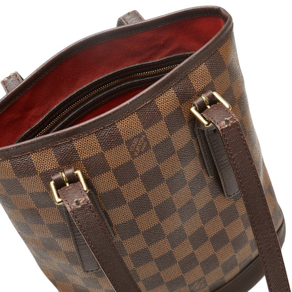 ルイ ヴィトン ダミエ マレ トートバッグ N42240 ブラウン PVC レザー レディース LOUIS VUITTON 【中古】