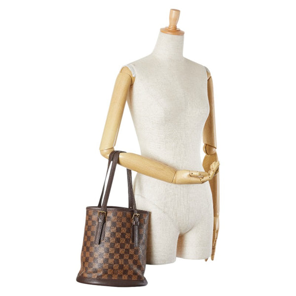 ルイ ヴィトン ダミエ マレ トートバッグ N42240 ブラウン PVC レザー レディース LOUIS VUITTON 【中古】