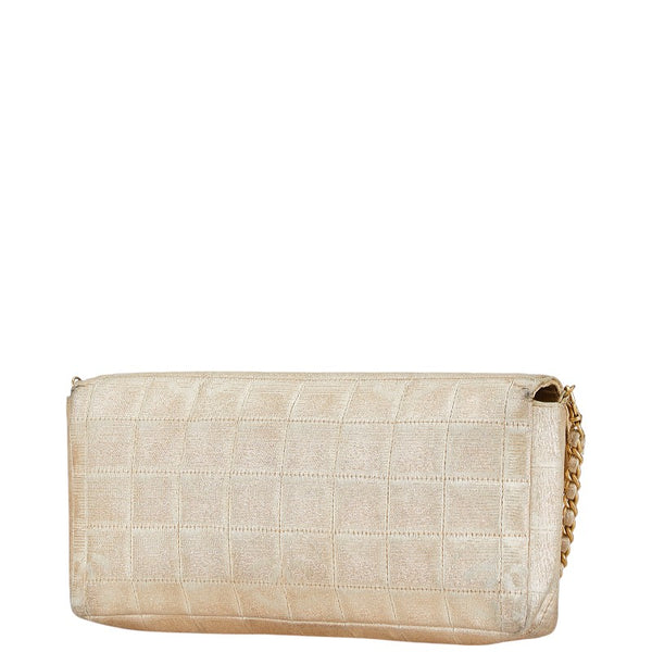 シャネル ニュートラベルライン チェーン ショルダーバッグ ゴールド ナイロン ラムスキン レディース CHANEL 【中古】