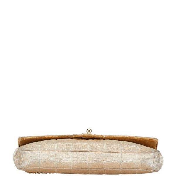 シャネル ニュートラベルライン チェーン ショルダーバッグ ゴールド ナイロン ラムスキン レディース CHANEL 【中古】