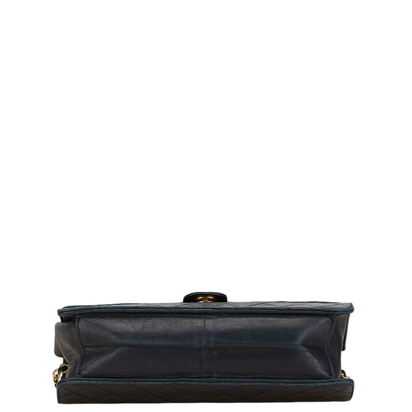 シャネル マトラッセ チェーン ショルダーバッグ ブラック ゴールド ラムスキン レディース CHANEL 【中古】