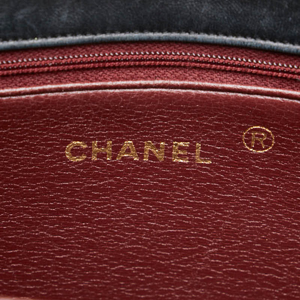 シャネル マトラッセ チェーン ショルダーバッグ ブラック ゴールド ラムスキン レディース CHANEL 【中古】