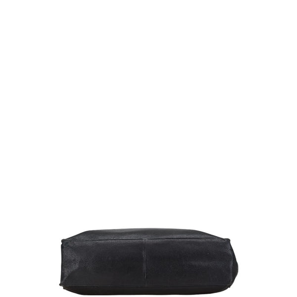 シャネル ココマーク チェーントートバッグ ハンドバッグ ブラック レザー レディース CHANEL 【中古】