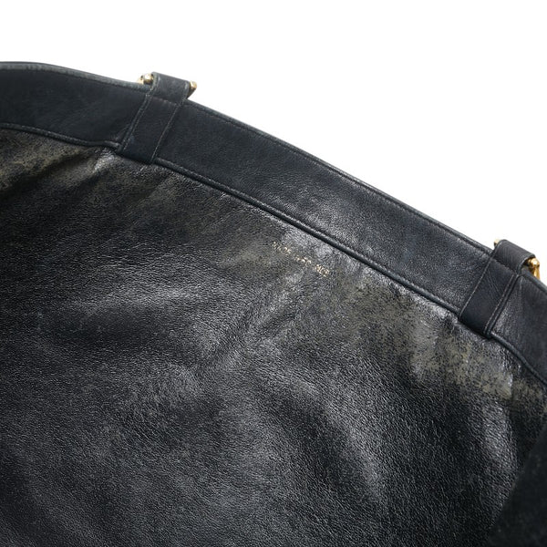 シャネル ココマーク チェーントートバッグ ハンドバッグ ブラック レザー レディース CHANEL 【中古】