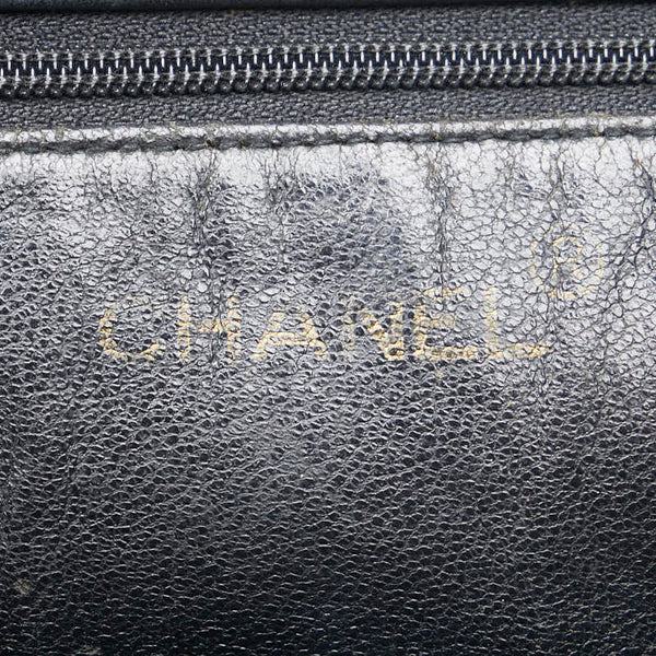 シャネル ココマーク チェーントートバッグ ハンドバッグ ブラック レザー レディース CHANEL 【中古】
