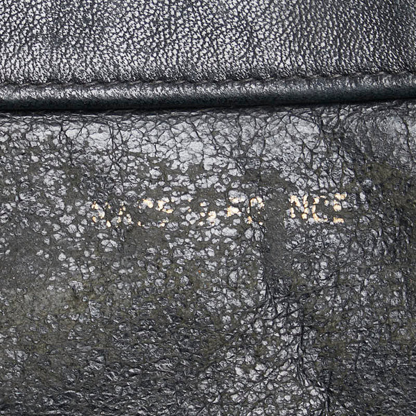 シャネル ココマーク チェーントートバッグ ハンドバッグ ブラック レザー レディース CHANEL 【中古】