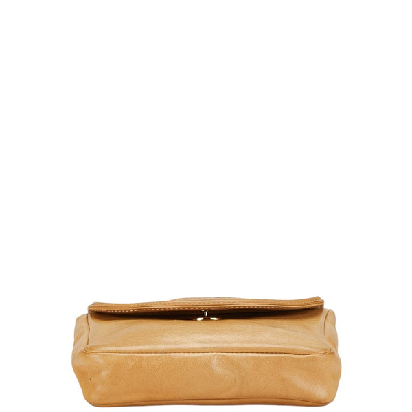 シャネル ココマーク ウエストバッグ ボディバッグ ベージュ ラムスキン レディース CHANEL 【中古】