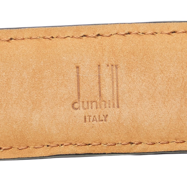 ダンヒル クロコ型押し ベルト サイズ：100/115 ダークブラウン レザー メンズ Dunhill 【中古】
