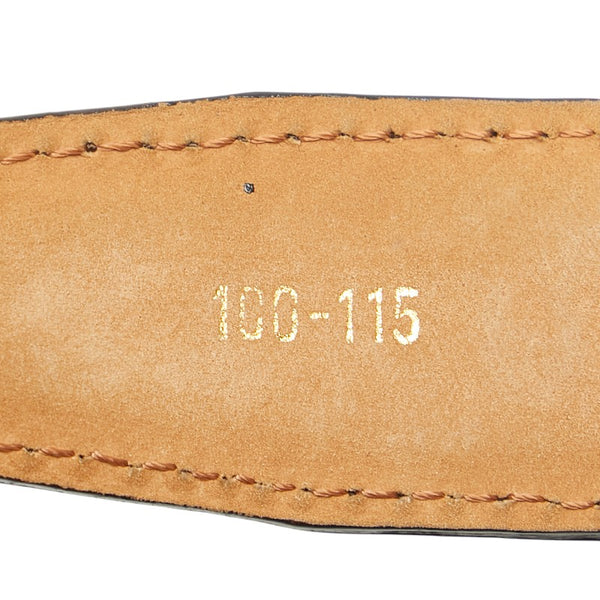 ダンヒル クロコ型押し ベルト サイズ：100/115 ダークブラウン レザー メンズ Dunhill 【中古】
