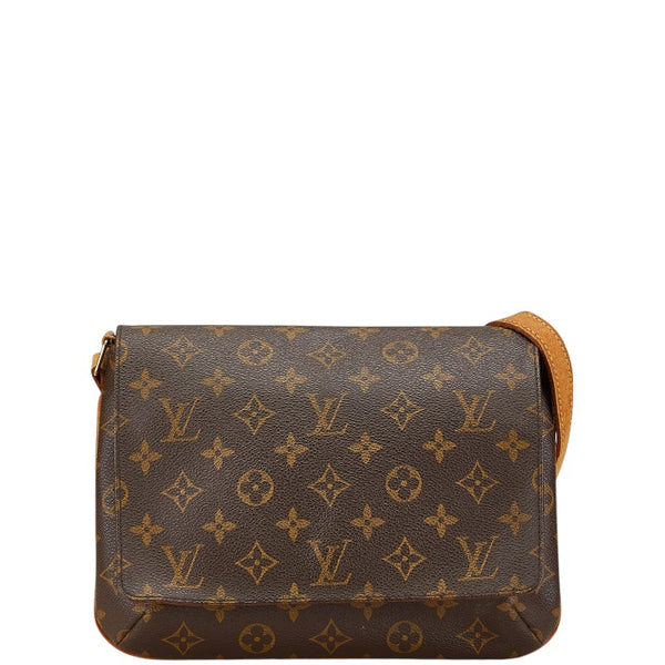 ルイ ヴィトン モノグラム ミュゼット タンゴ ショート ショルダーバッグ M51257 ブラウン PVC レザー レディース LOUIS VUITTON 【中古】