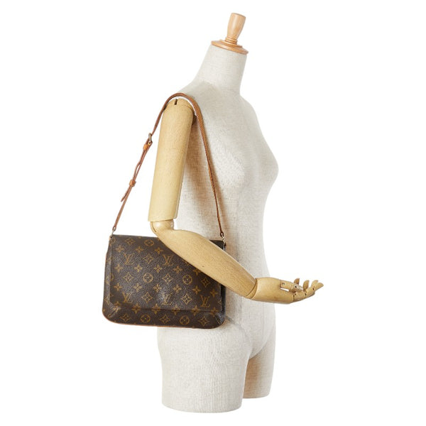 ルイ ヴィトン モノグラム ミュゼット タンゴ ショート ショルダーバッグ M51257 ブラウン PVC レザー レディース LOUIS VUITTON 【中古】
