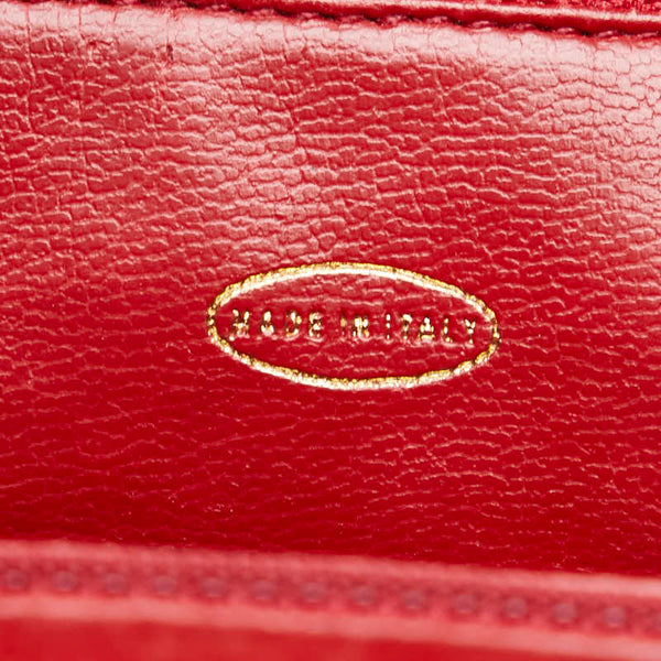 シャネル ココマーク チェーン リュック バックパック レッド キャビアスキン レディース CHANEL 【中古】