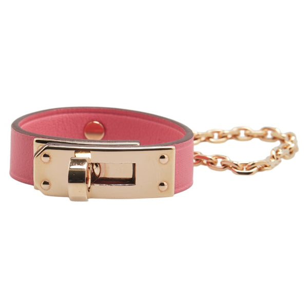エルメス ケリー 手袋ホルダー グローブホルダー ローズアザレ ピンク ヴォースイフト メッキ レディース HERMES 【中古】