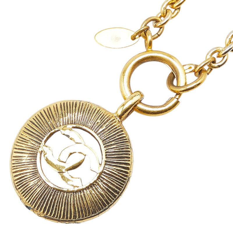 シャネル ココマーク チェーン ネックレス ゴールド メッキ レディース CHANEL 【中古】