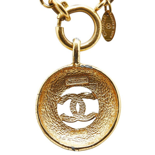 シャネル ココマーク チェーン ネックレス ゴールド メッキ レディース CHANEL 【中古】