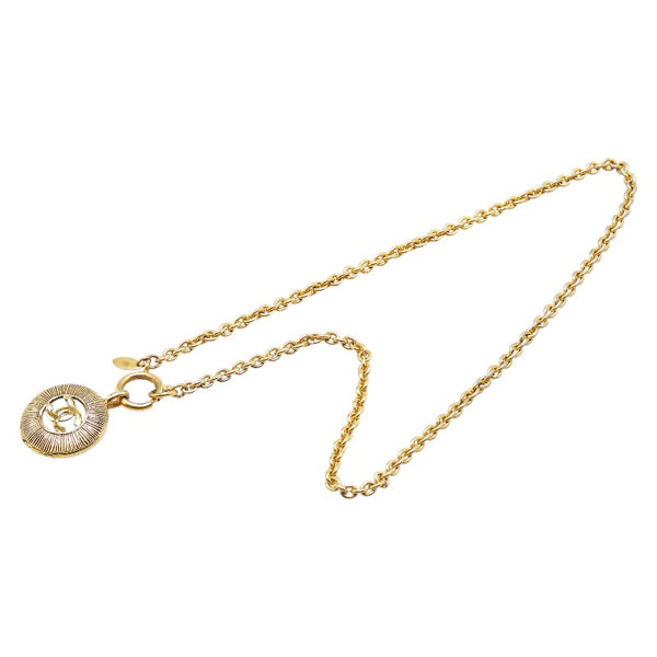 シャネル ココマーク チェーン ネックレス ゴールド メッキ レディース CHANEL 【中古】