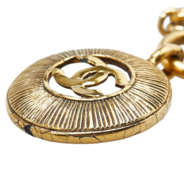 シャネル ココマーク チェーン ネックレス ゴールド メッキ レディース CHANEL 【中古】