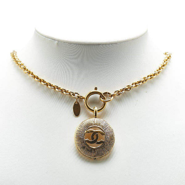 シャネル ココマーク チェーン ネックレス ゴールド メッキ レディース CHANEL 【中古】