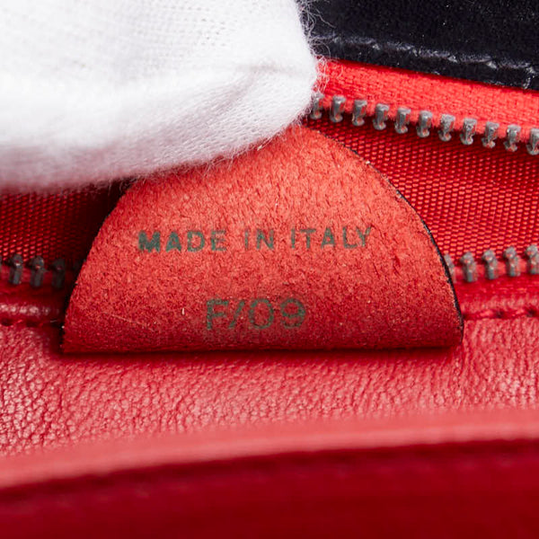 セリーヌ ホースシュー ハンドバッグ ショルダーバッグ 2WAY ネイビー レザー レディース CELINE 【中古】