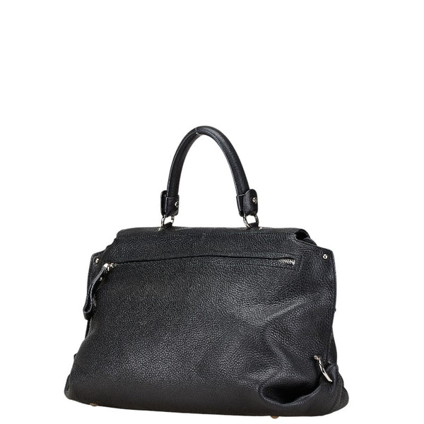 サルヴァトーレフェラガモ ソフィア ハンドバッグ ショルダーバッグ 2WAY ブラック レザー レディース Salvatore Ferragamo 【中古】